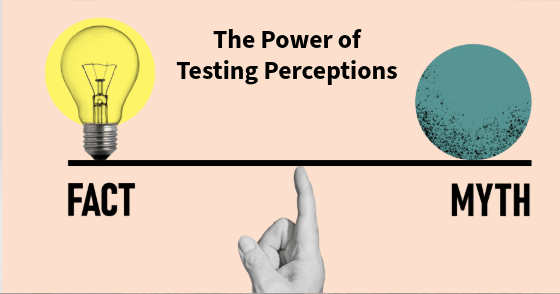 The Power of Testing Perceptions